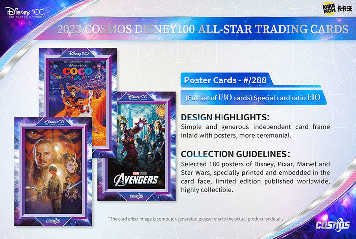 Kakawow 2023 COSMOS Disney100 ALL-STAR Trading Cards