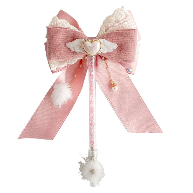 Magic Sakura bow handmade cutting knife bling bling pen knife