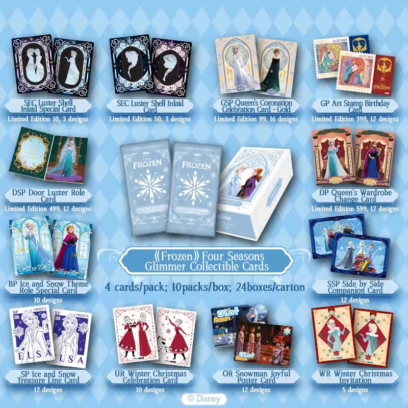 Card Fun Disney Frozen: four seasons glimmer collectible cards sealed box