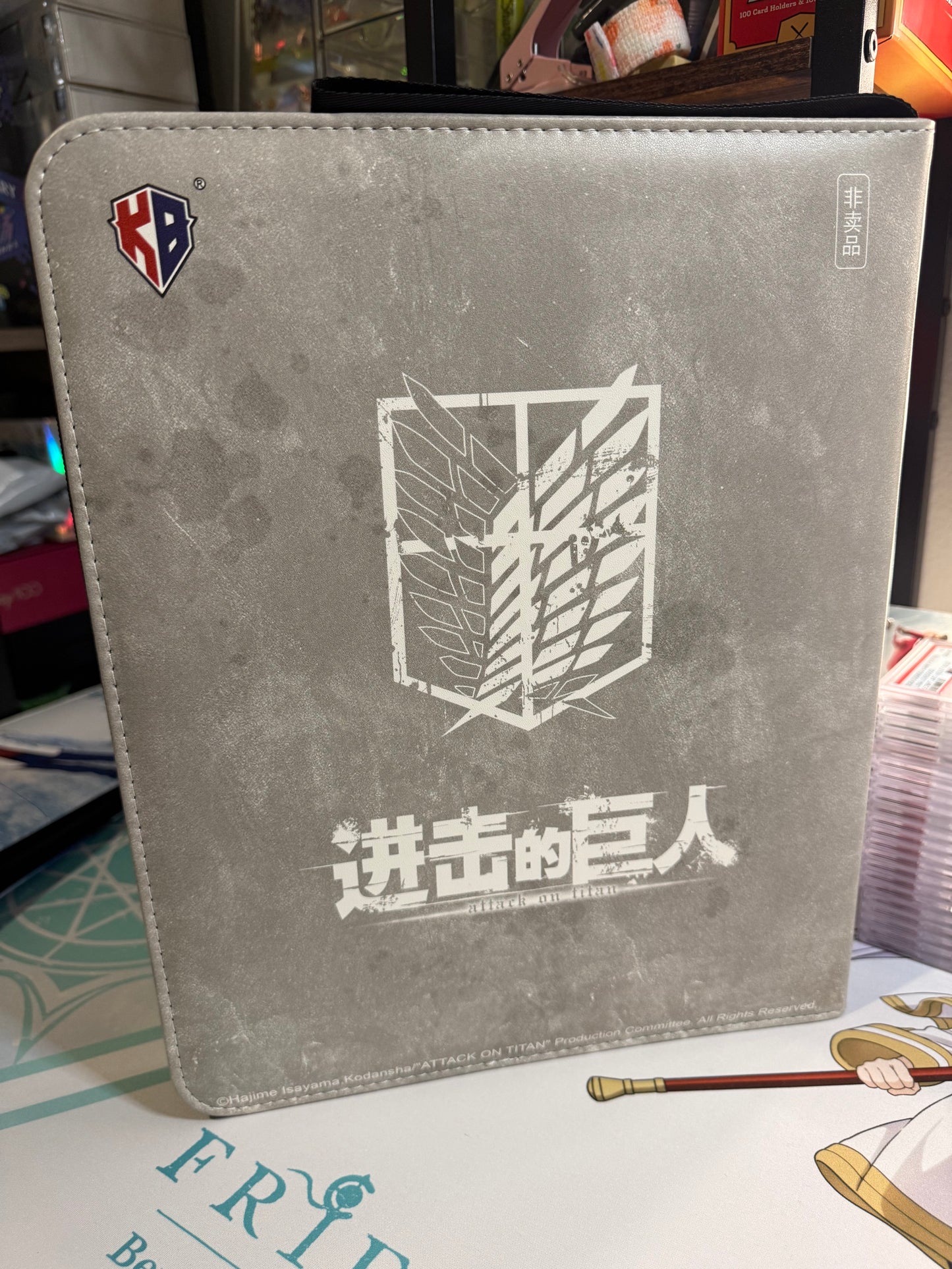 KB Official Attack On Titan Levi Ackerman Trading Cards Binder 3 Rings