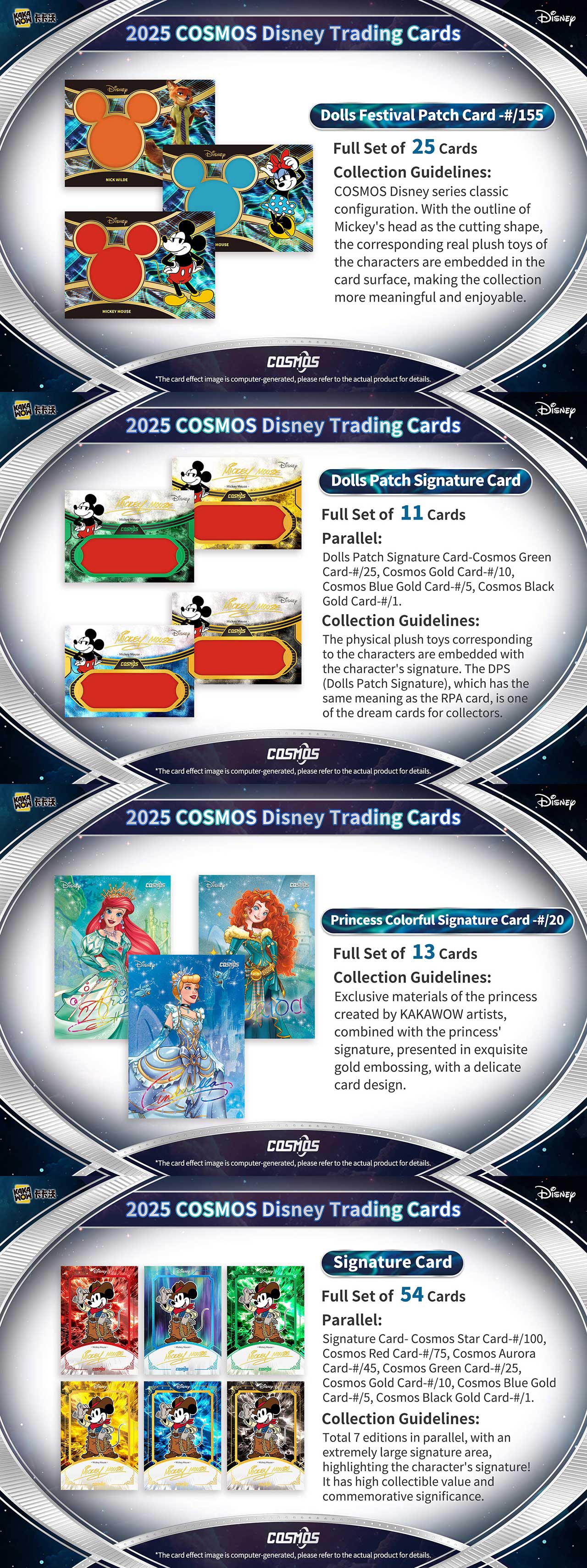 Kakawow 2025 Cosmos Disney Trading Cards Sealed box