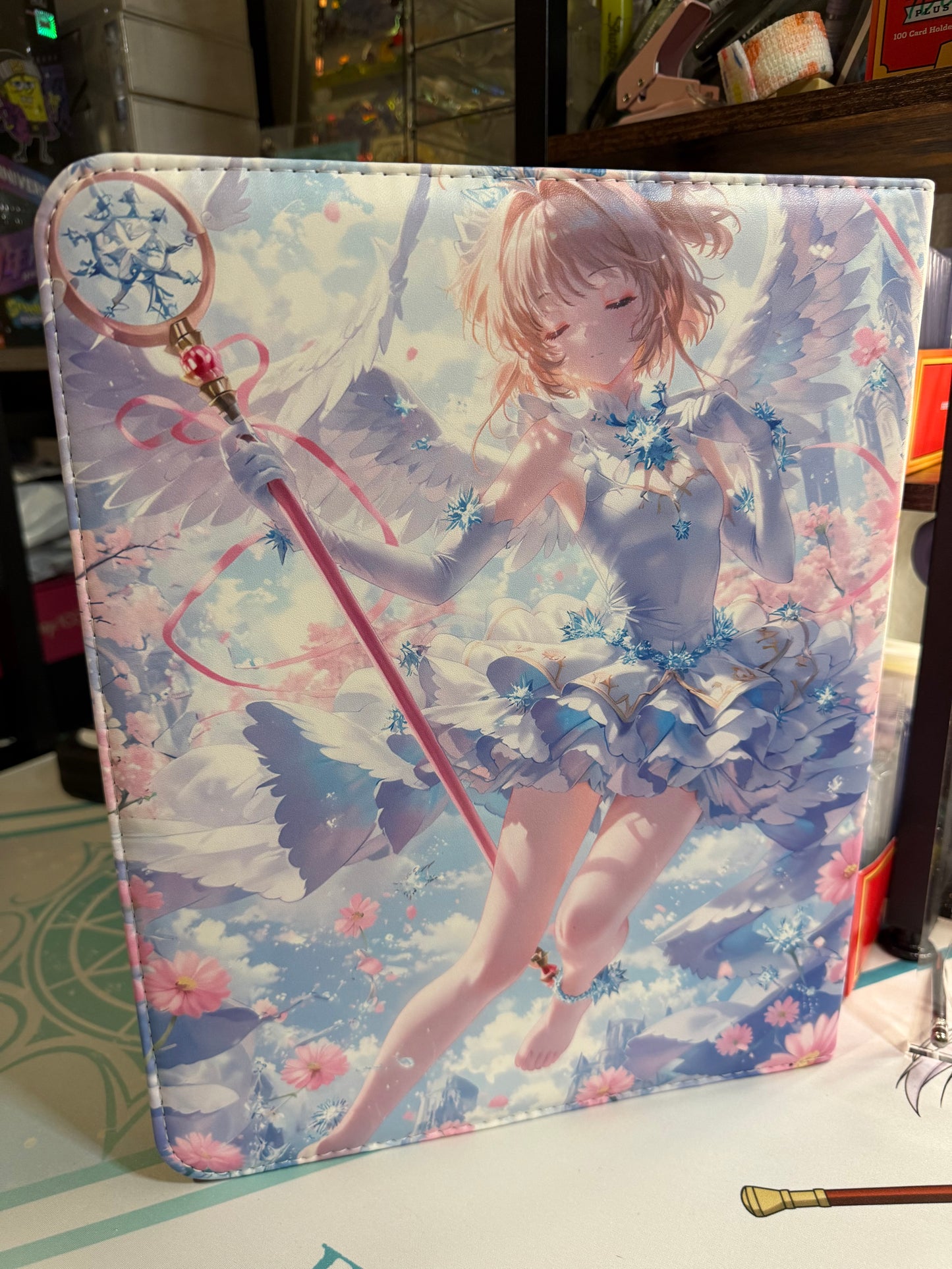 CardCaptor Sakura Cute Anime Trading Cards binder 3 Ring 9 Pockets