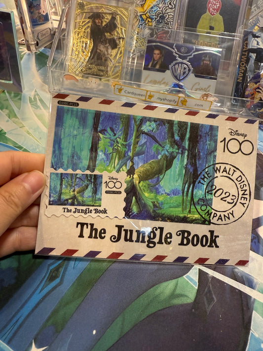 Card Fun Disney 100 Carnival postcard The Jungle Book jungle  (Stamp and postcard matched) US seller