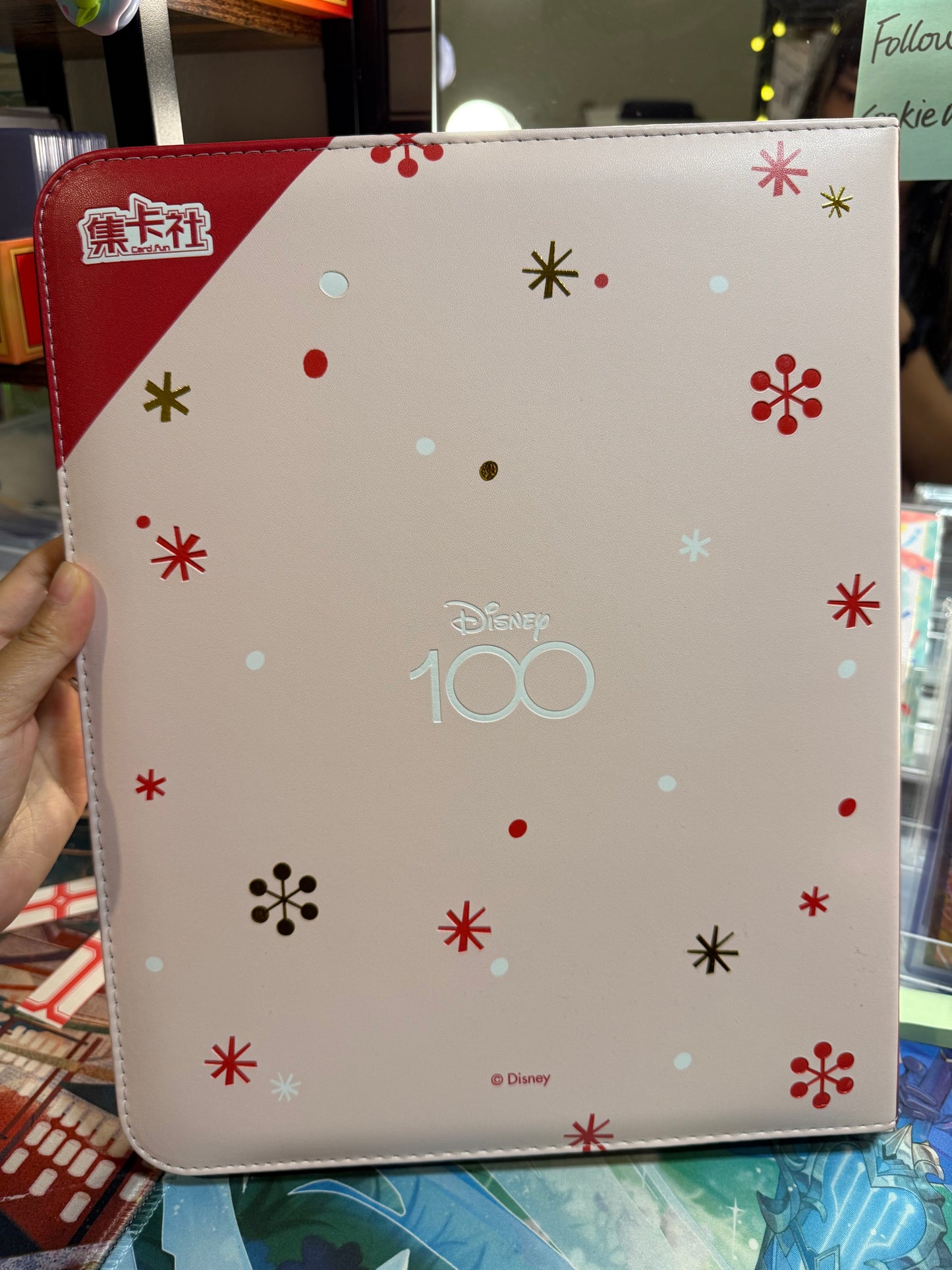 Card Fun Disney 100 Joy Festival Christmas 9 Pockets binder Double Sided