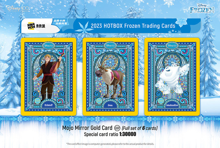 Frozen trading cards(1 box) Kakawow Hot Box Disney 100