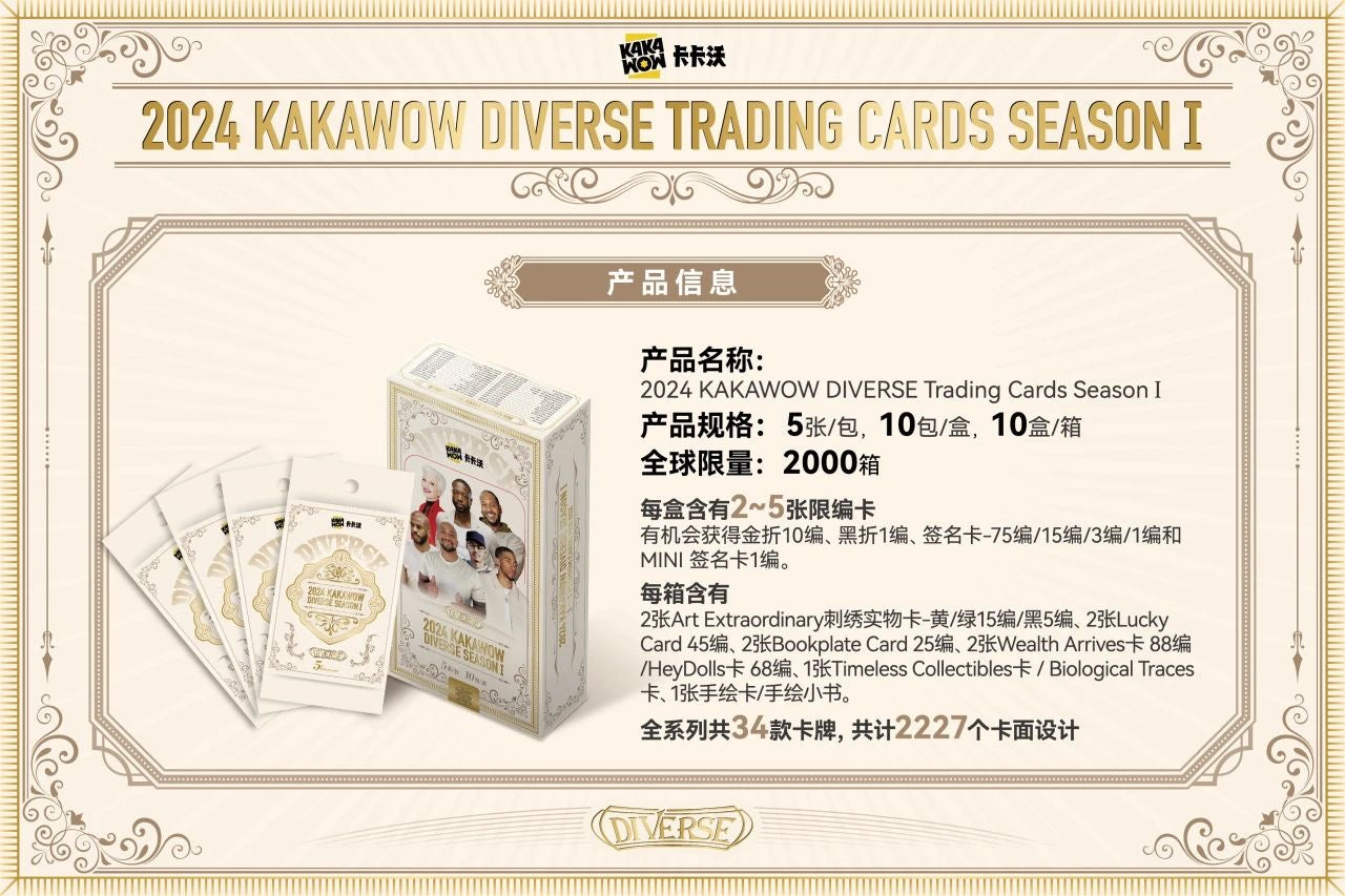 2024 Kakawow Diverse Trading Cards Season 1 sealed box