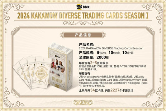 2024 Kakawow Diverse Trading Cards Season 1 sealed box