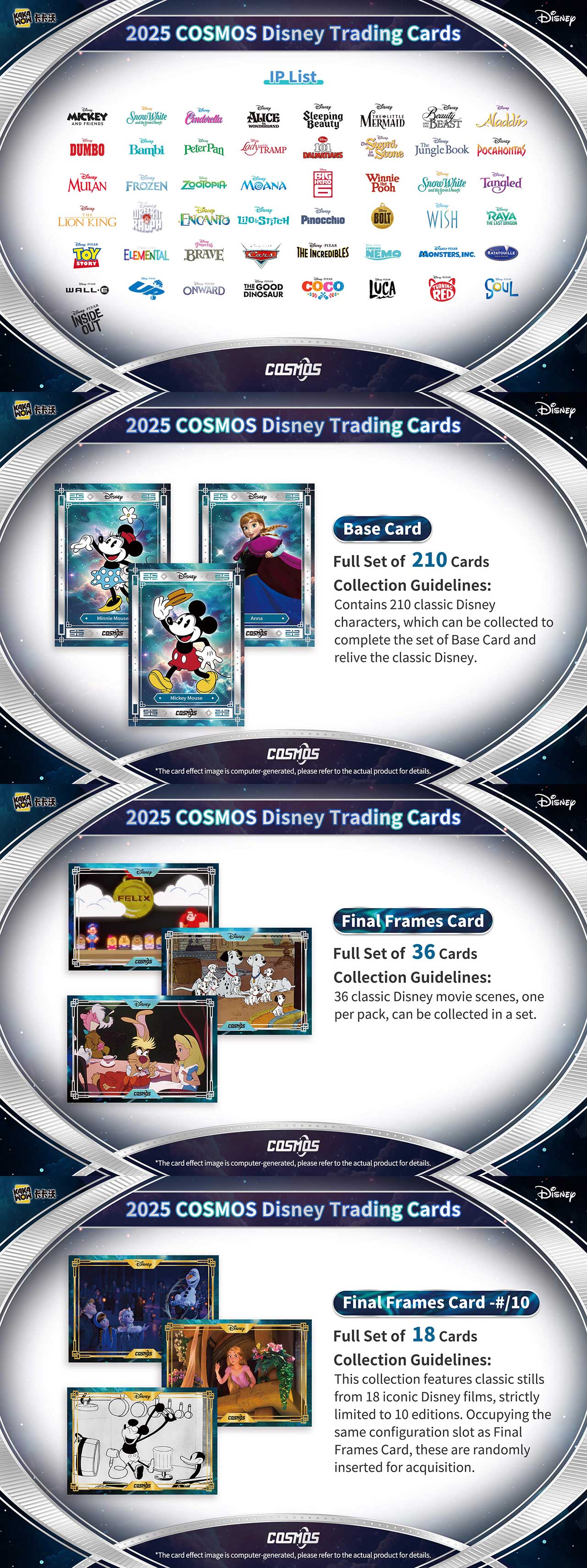 Kakawow 2025 Cosmos Disney Trading Cards Sealed box