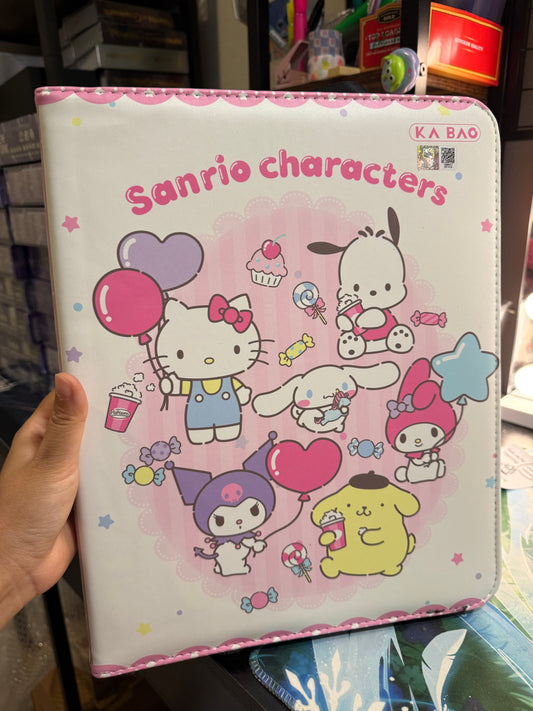 KB Official Sanrio Characters Hello Kitty Kuromi Candy Trading Cards binder 3 Ring 9 Pockets