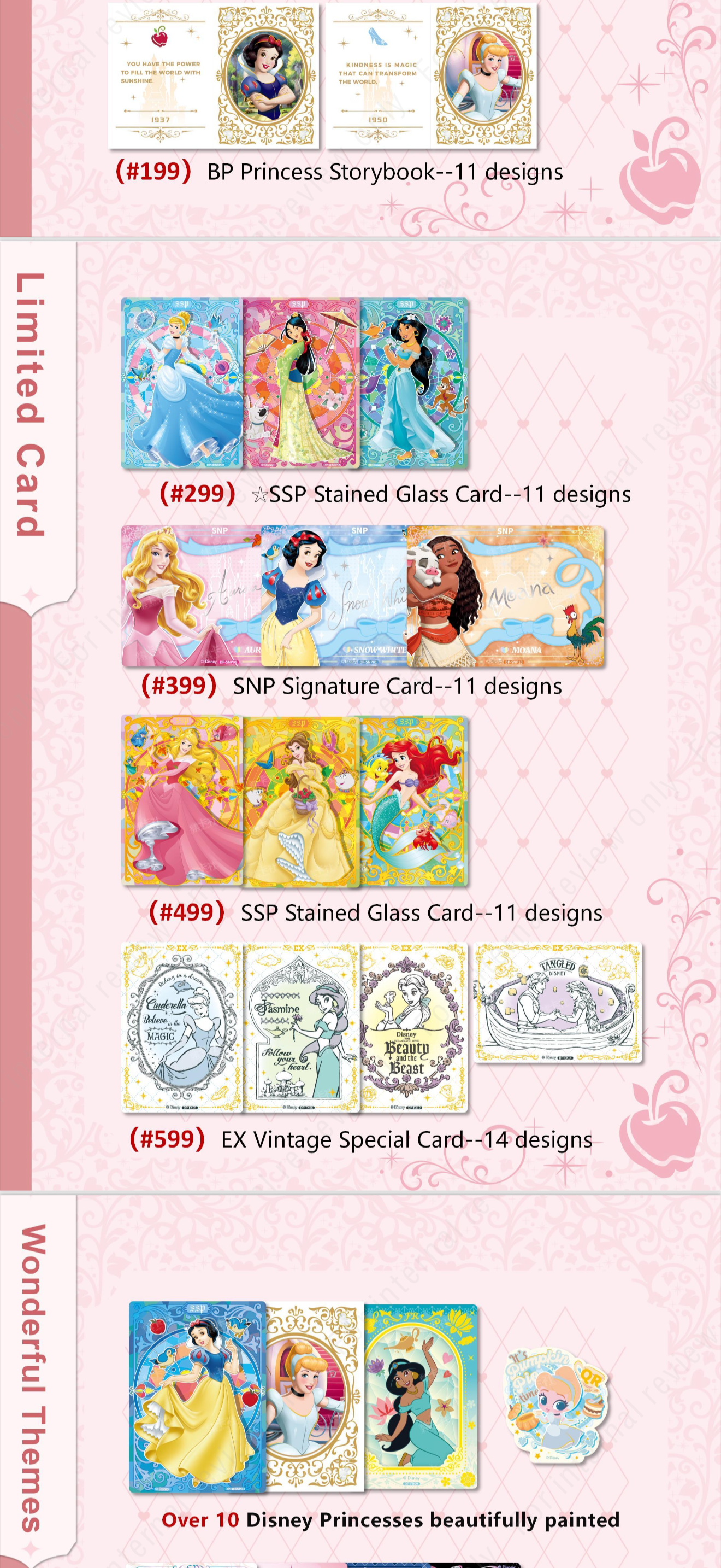 Card Fun Disney Princess Magic Fairy Tale Series Collectible Cards