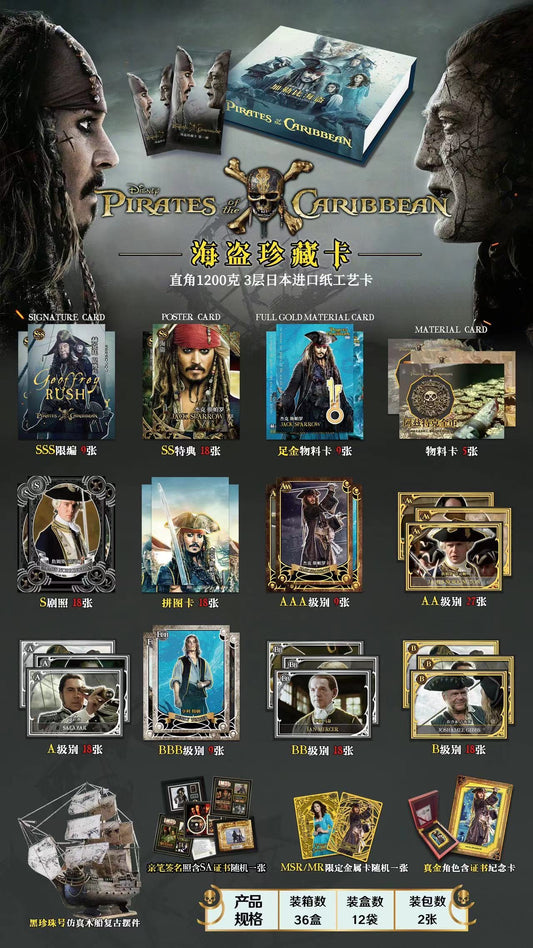 KB Official Pirates Of Caribbean Trading Cards Sealed Box
