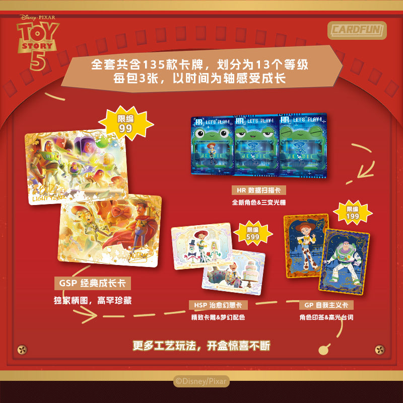 1 case 2026 Card Fun Toy Story 5 “Letter From Time” trading cards(ship from China )