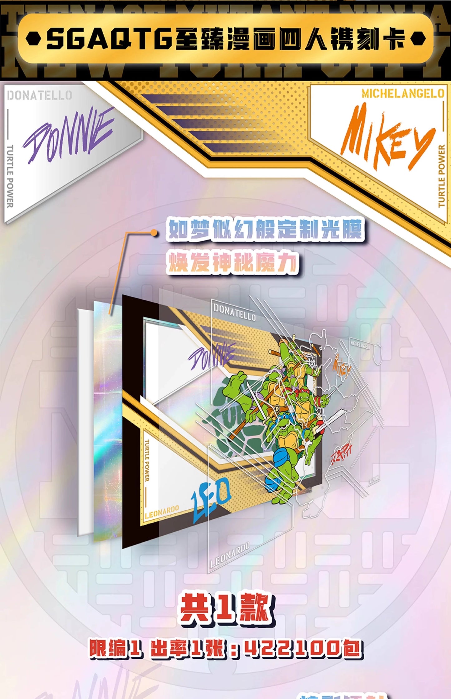 1 Sealed case 2025 WonderCard TMNT “Precious Series 1-Urban Heroes” trading card (ship from China )