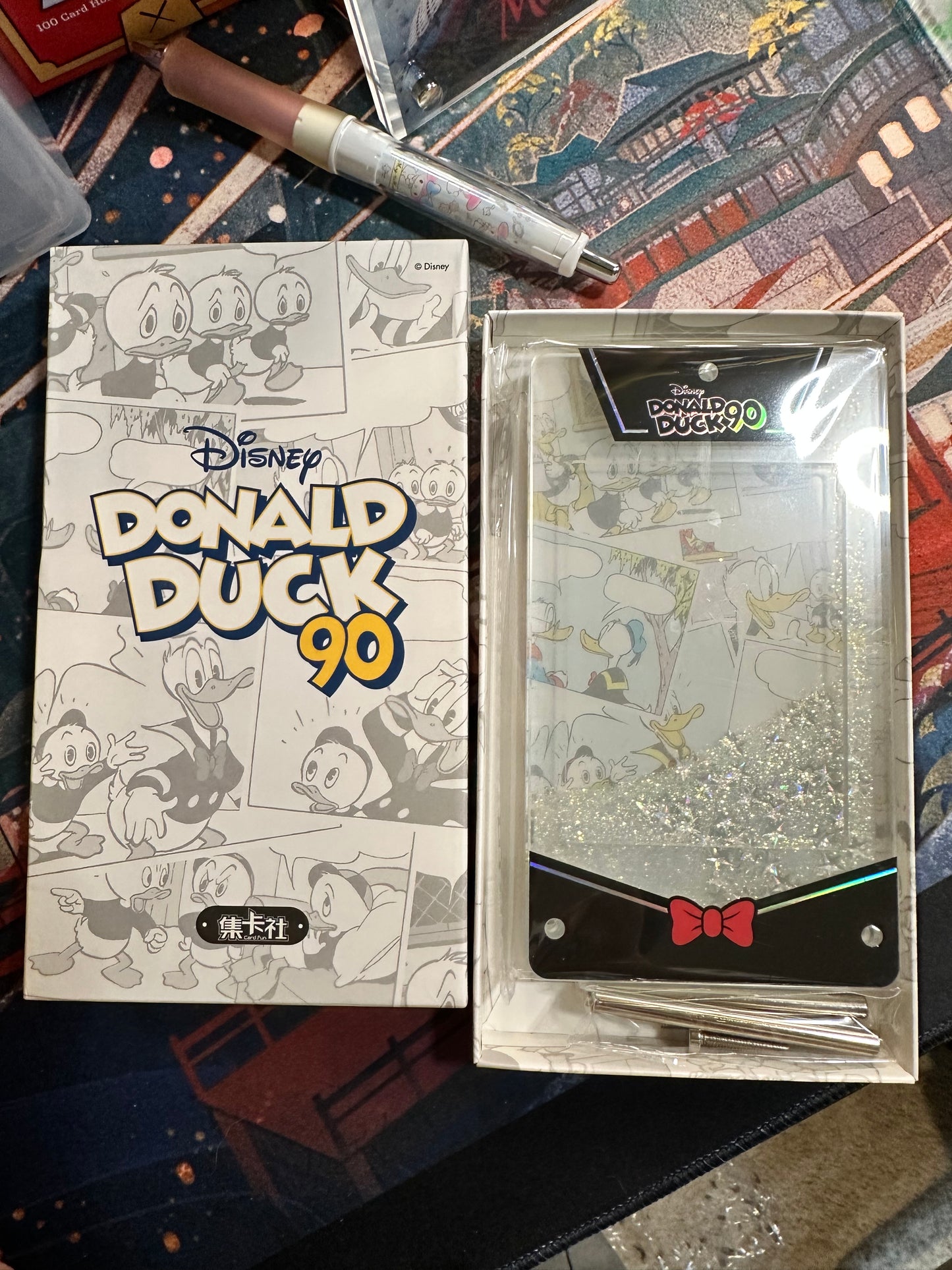 Donald Duck 90th snow globe card display case Card Fun