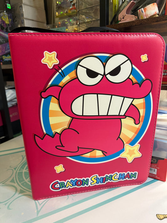 KB Official Crayon Shinchan Trading Cards binder 3 Ring 9 Pockets Birthday