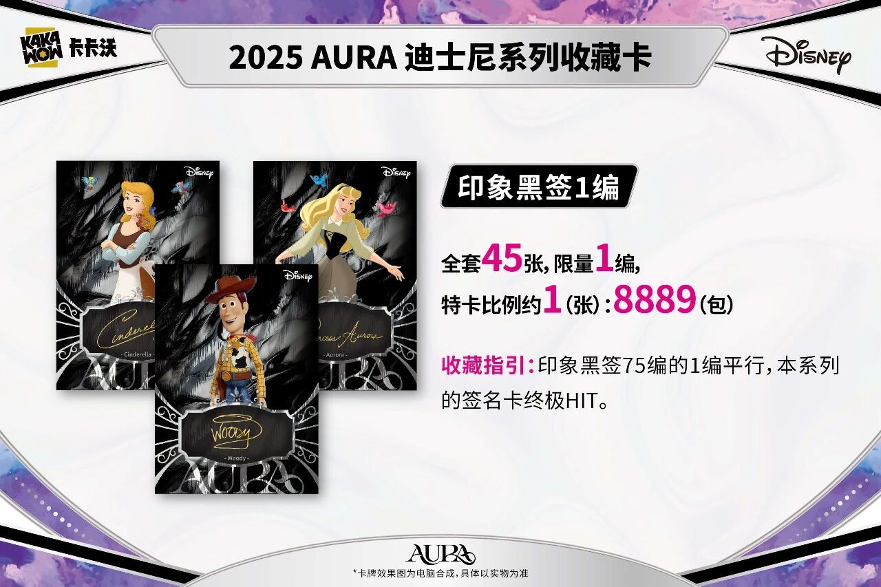 2025 Kakawow Aura Disney Collection Trading Card Sealed Box