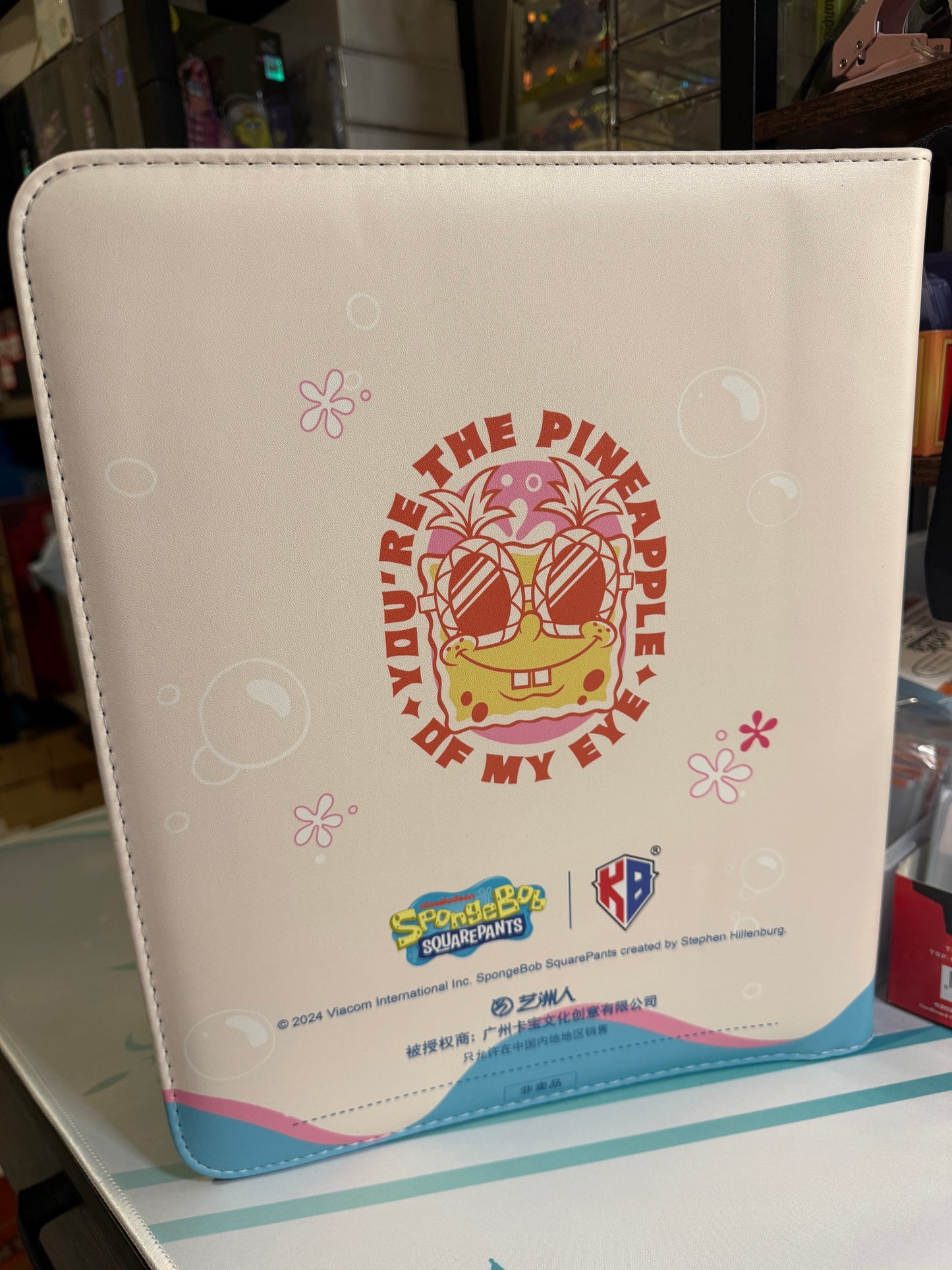 KB Official SpongeBob SquarePants Trading Cards binder 3 Ring 9 Pockets