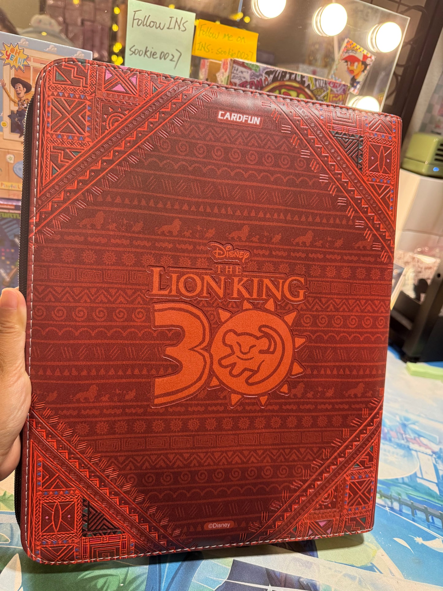 Disney The Lion King 30th Simba Binder Card Fun 3 Ring 9 Pockets