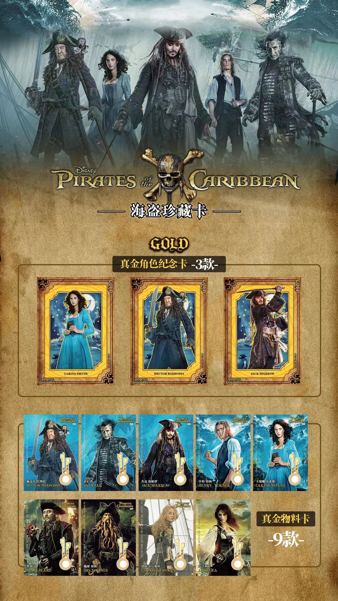 KB Official Pirates Of Caribbean Trading Cards Sealed Box