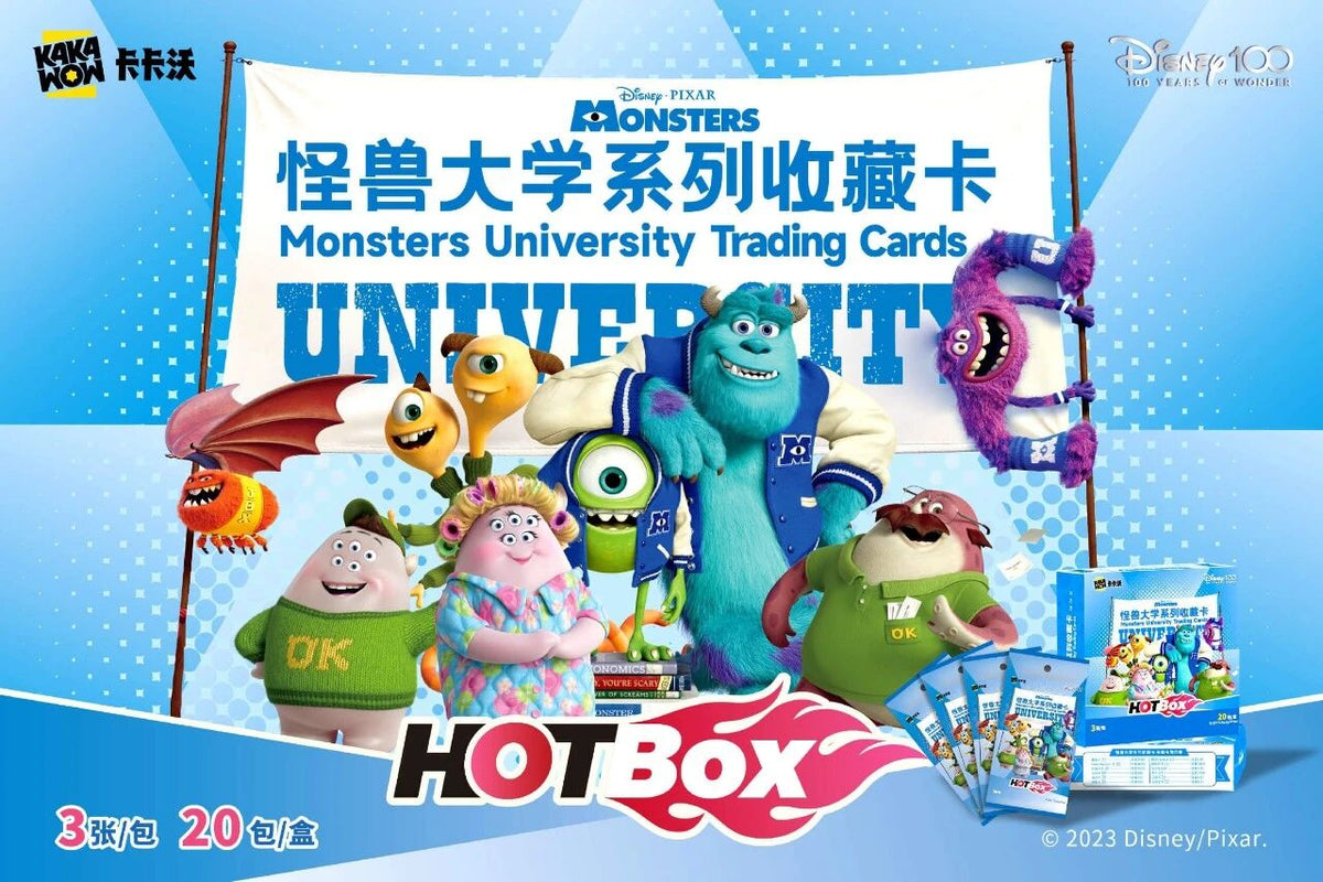 Kakawow Hot Box Monsters University trading cards sealed box