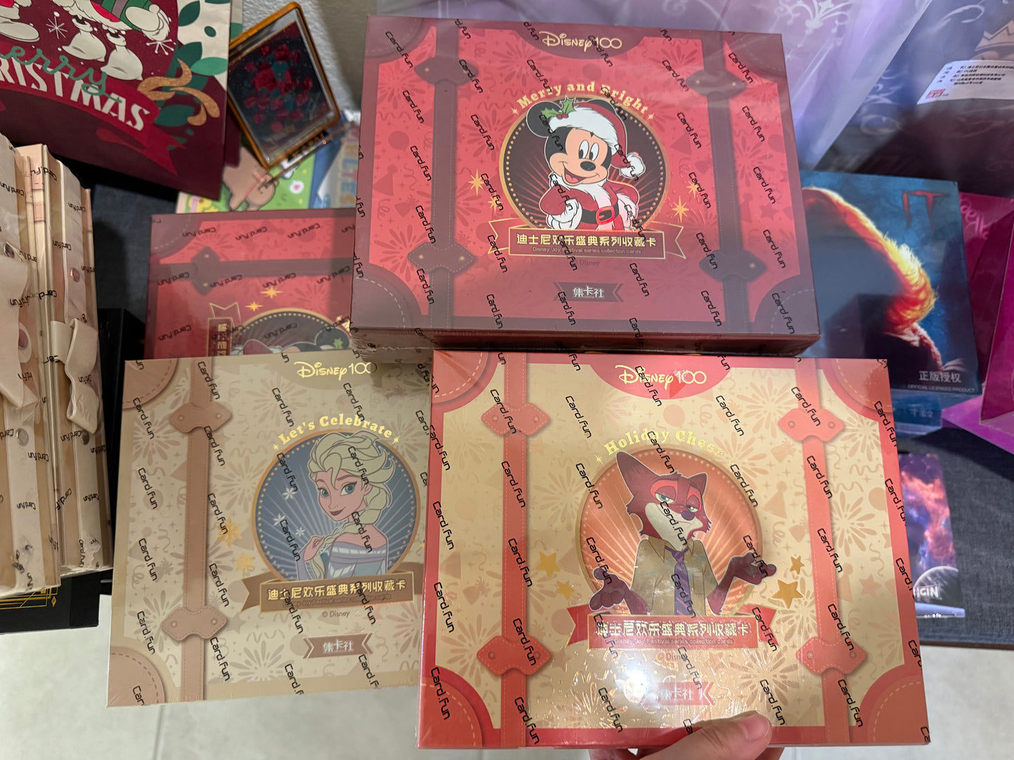 1 sealed case 2023 Card Fun Disney 100 Joy Festival Collection Card Christmas Sealed Box (ship from China )