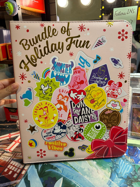 Card Fun Disney 100 Joy Festival Christmas 9 Pockets binder Double Sided