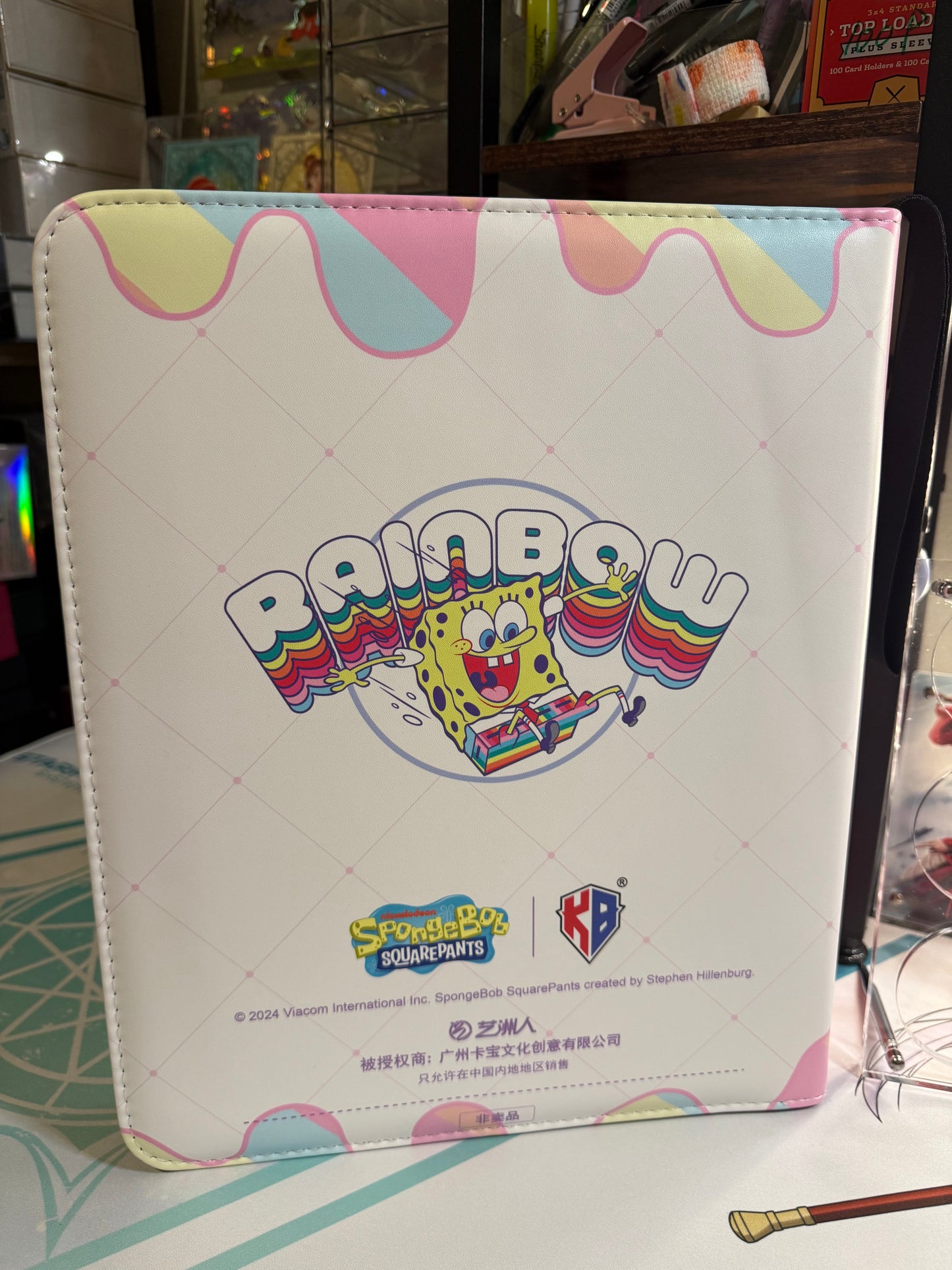 KB Official SpongeBob SquarePants Trading Cards binder 3 Ring 9 Pockets
