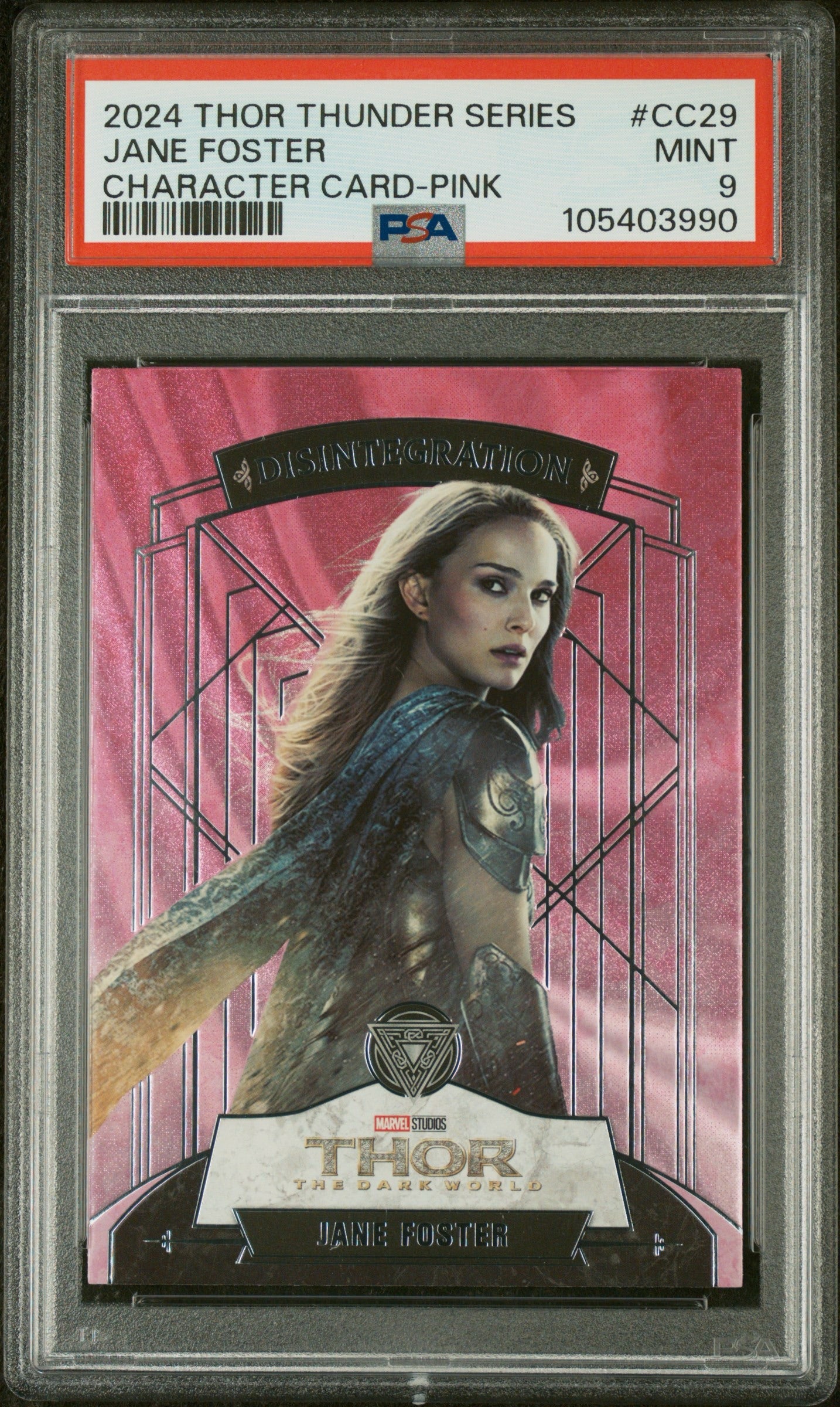 2024 Finding unicorn Marvel Thor Thunder Series Jane Foster Pink NO.06/10 PSA 9