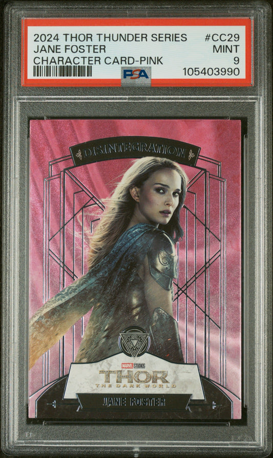 2024 Finding unicorn Marvel Thor Thunder Series Jane Foster Pink NO.06/10 PSA 9
