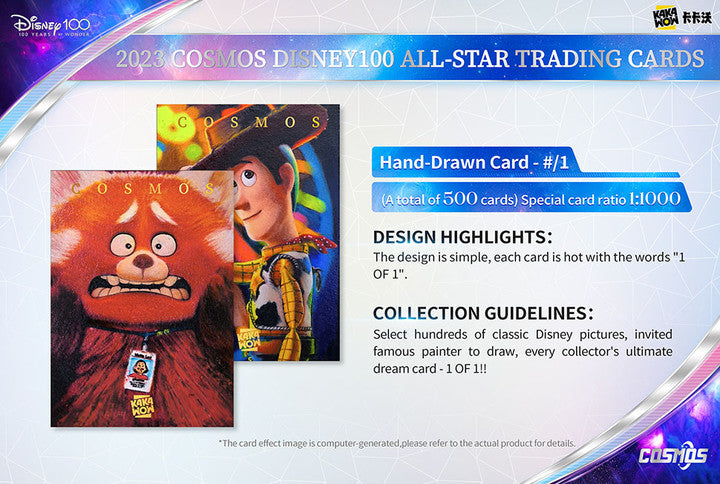 Kakawow 2023 COSMOS Disney100 ALL-STAR Trading Cards