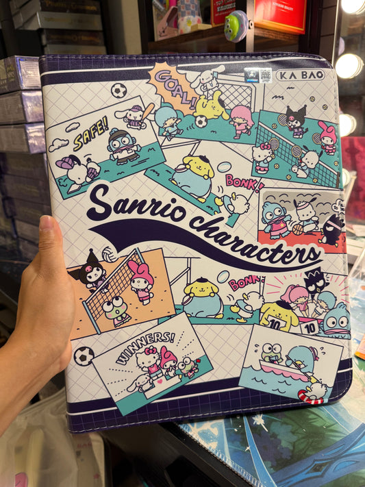 KB Official Sanrio Characters Hello Kitty Kuromi sports Trading Cards binder 3 Ring 9 Pockets