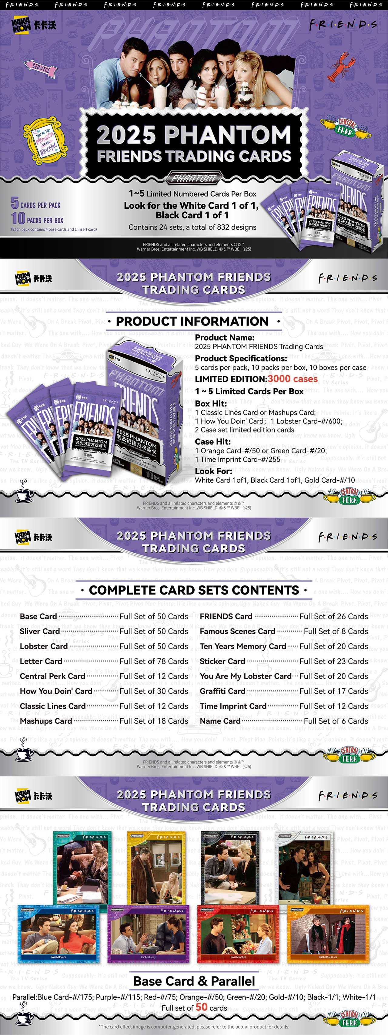 Kakawow 2025 PHANTOM Friends Trading Cards  Sealed Booster Box