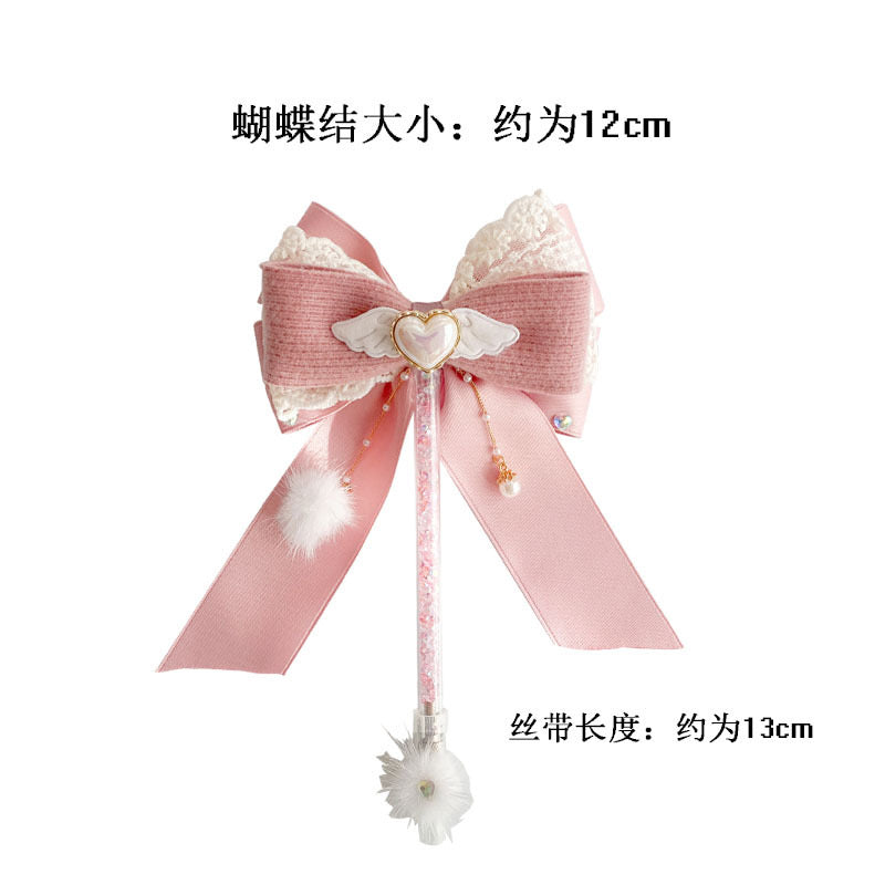 Magic Sakura bow handmade cutting knife bling bling pen knife