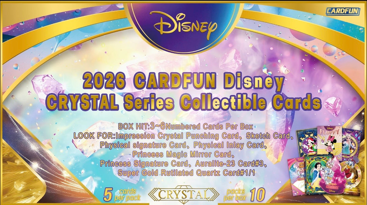 Preorder 1 case Card Fun 2026 Disney Crystal Collectible Cards(ship from China )