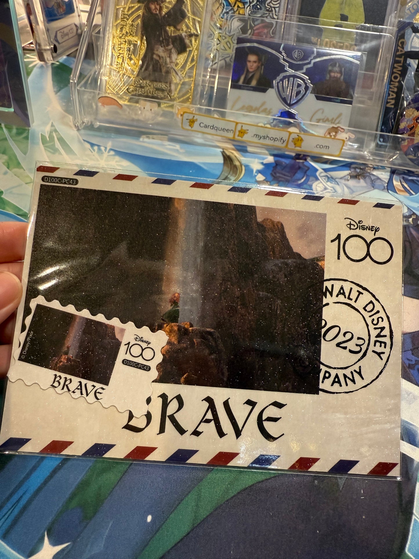 Card Fun Disney 100 Carnival postcard Brave (Stamp and postcard matched) US seller