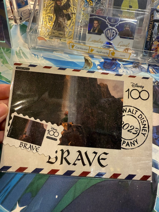 Card Fun Disney 100 Carnival postcard Brave (Stamp and postcard matched) US seller