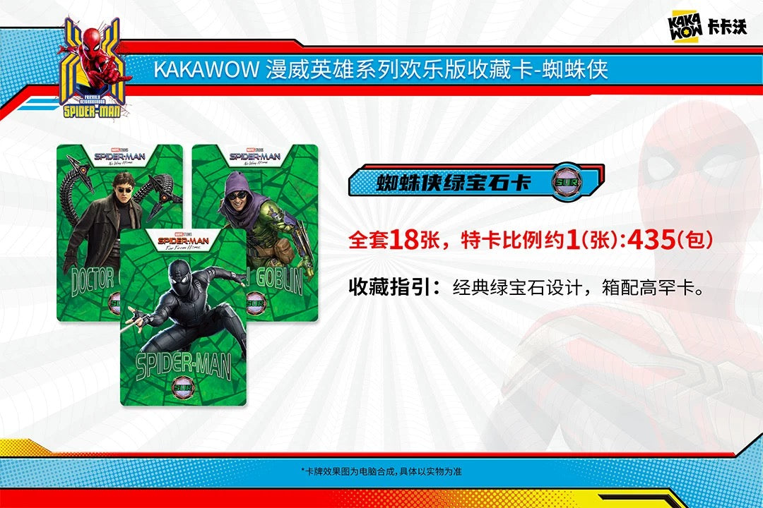 Kakawow Marvel Heroes JOY Edition Trading Cards Spider-Man Sealed Box