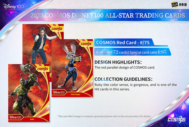 Kakawow 2023 COSMOS Disney100 ALL-STAR Trading Cards